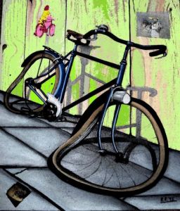 Voir le détail de cette oeuvre: la biciclette bleu